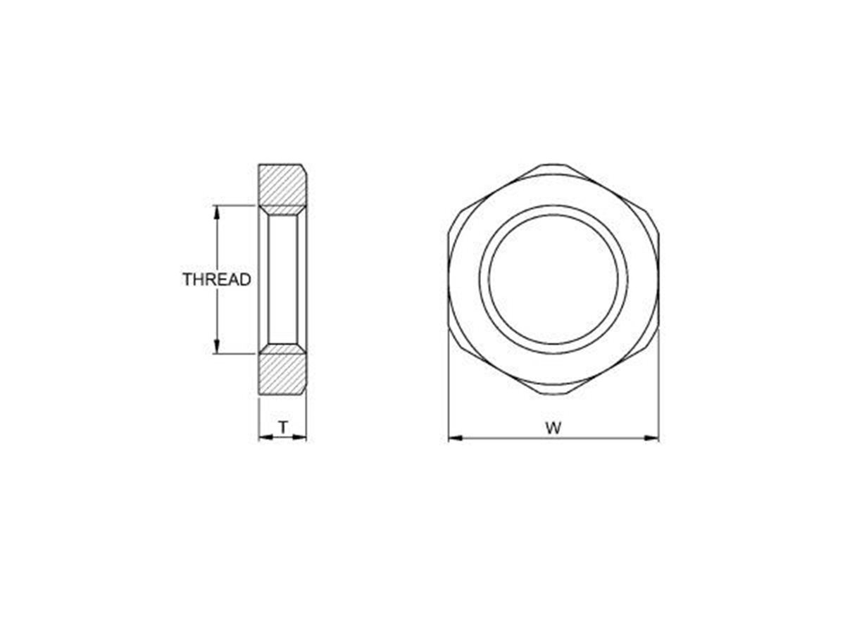 Buy Cable Gland Lock Nuts Nylon and Brass