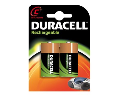 Duracell Rechargeable C - Pack of 2