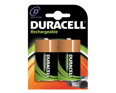 Duracell Rechargeable D - Pack of 2