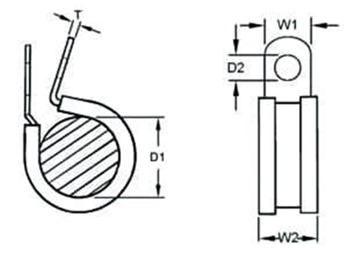 Metal P Clips Components Direct
