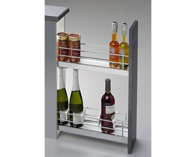 Pull-Out Bottle Rack - 150mm