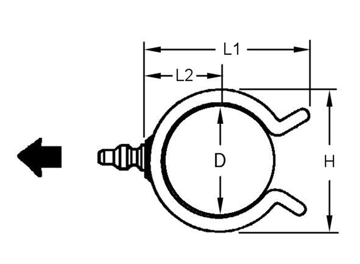 Buy PushIn Swivel Cable and Pipe Clips Male Straight