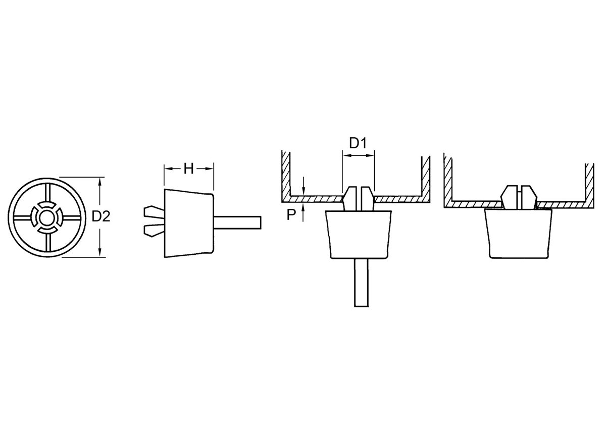 Buy Rivet Feet | Adjustable Feet | Components Direct