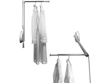 Wardrobe Lift and Pull Down Garment Rails - Flexi