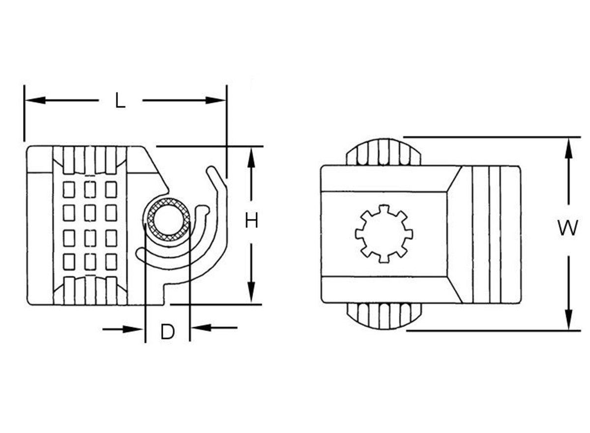 Weld Stud Cable Clips Single Components Direct