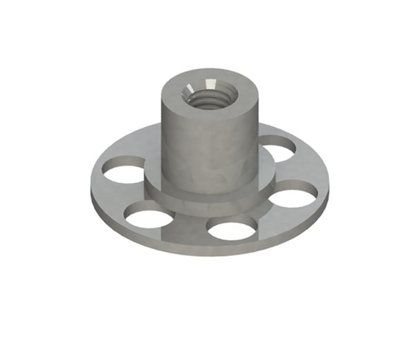 Female Bonding Fasteners | 23mm Round Closed Base | M4 | 5mm Length slide 6