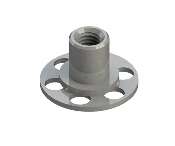 Female Bonding Fasteners | 23mm Round Closed Base | M4 | 5mm Length slide 9