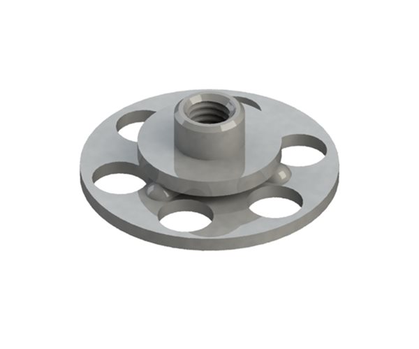 Female Bonding Fasteners | 23mm Round Closed Base | M8 | 10mm Length slide 3