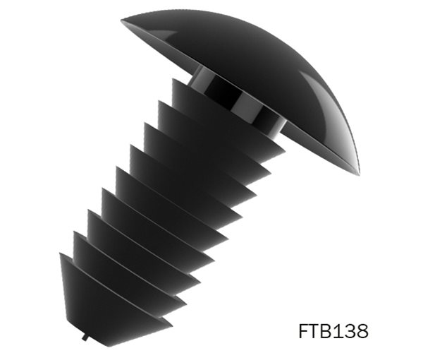 Fir Tree Buttons | 6.4mm Hole | 2.6-8.6mm Panel Thickness | Black slide 6