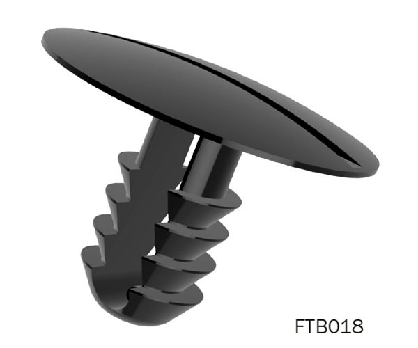 Fir Tree Buttons | 6mm Hole | 3-8mm Panel Thickness | Black slide 3