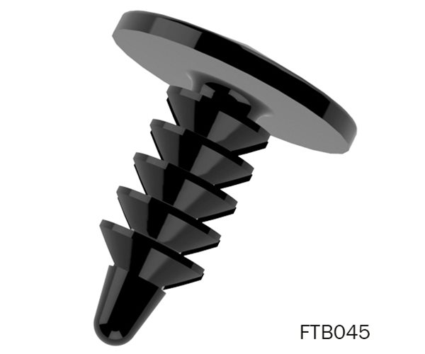 Fir Tree Buttons | 7.2mm Hole | 3-10mm Panel Thickness | Black slide 4