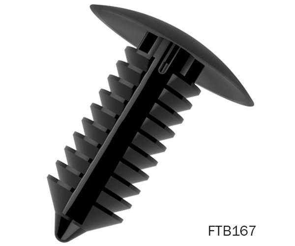 Fir Tree Buttons | 7.4mm Hole | 0.7-11mm Panel Thickness | Black slide 2