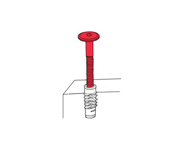 Furniture Connector Bolts | M6 | 15mm Head Diameter | 20mm Length | Zinc slide 2