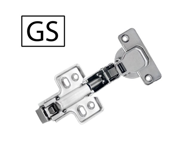 GS 45° Soft Close Cabinet Hinge with Clip on Hinge Plate - Reverse