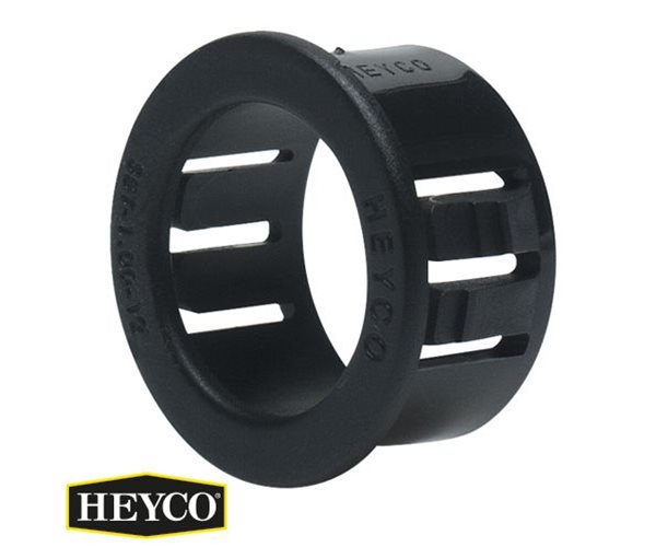 Heyco® Snap Bushings | Snap Fit | 15.9mm Hole Dia | 11.1mm Internal Dia slide 1