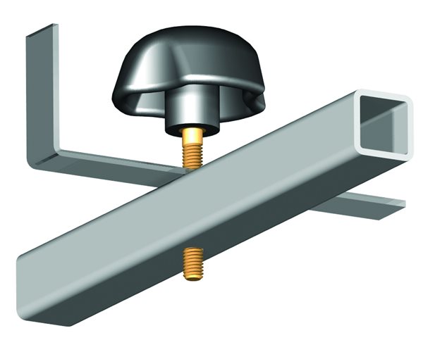 Lobe Knob | M10  x  60mm Dia | Through Thread slide 2