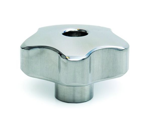 Lobe Knob | M8  x  40mm Dia | Through Thread slide 1