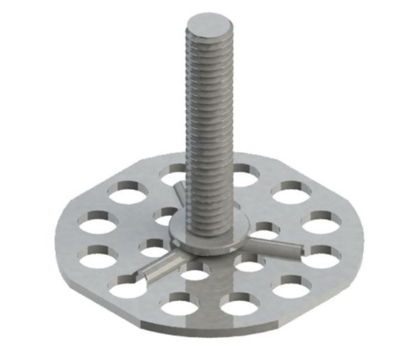 Male Stud Bonding Fasteners | 38mm Round Base | M8 | 20mm Length slide 1