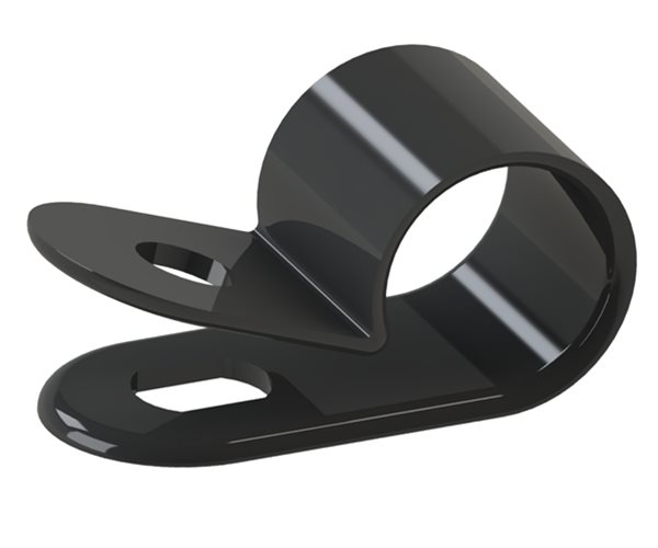 Plastic P Clips | 31.8mm Cable Dia | Black slide 5