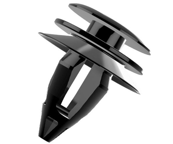 Plastic Trim Clips | W Button | 8.0mm Hole Dia | 0.7mm Panel slide 1
