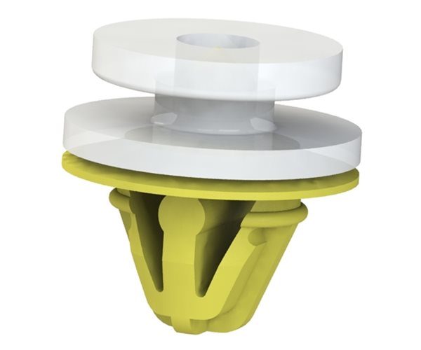 Plastic Trim Clips | W Button | 8.0mm Hole Dia | 0.9mm Panel slide 6