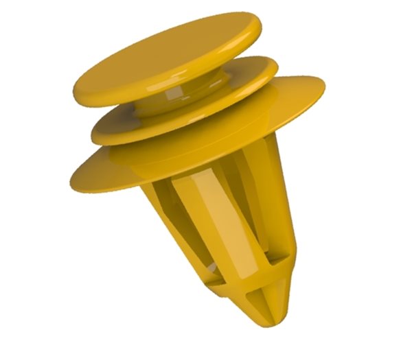 Plastic Trim Clips | W Button | 8.4mm Hole Dia slide 3