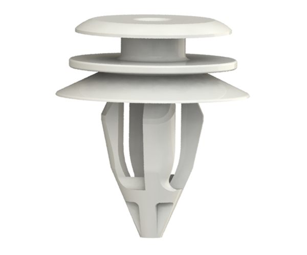 Plastic Trim Clips | W Button | 8.5mm Hole Dia slide 2
