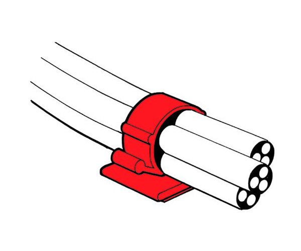 Self-Adhesive Cable Clips | Standard | 8-13mm Cable Diameter | Natural slide 3