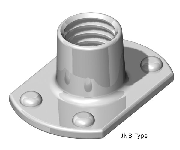 Weld Nuts | M8 | Slab Base | 8.5mm Barrel | Stainless Steel slide 2