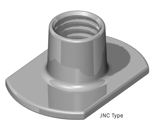 Weld Nuts | M8 | Slab Base | 8.5mm Barrel | Stainless Steel slide 3