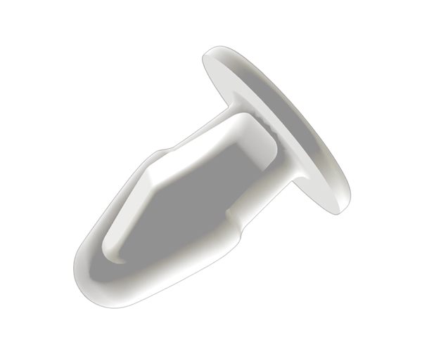 W Buttons | Canoe Clips | 0.8-5.9mm Panel | 7.1mm Hole | White slide 1