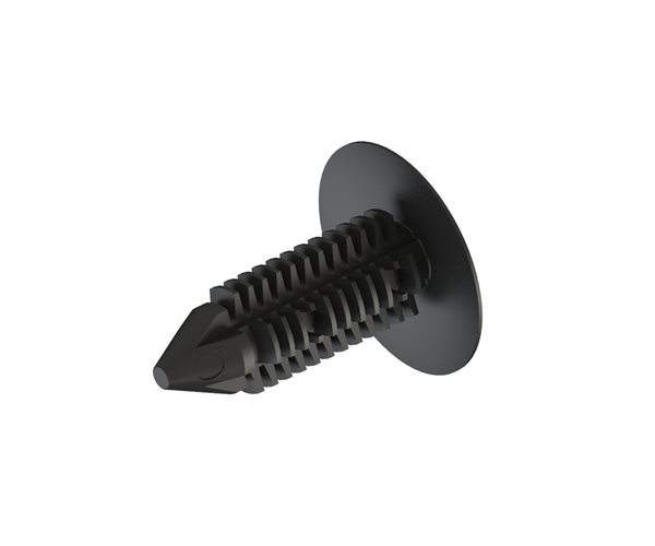 Fir Tree Buttons | 7.4mm Hole | 0.7-11mm Panel Thickness | Black slide 1