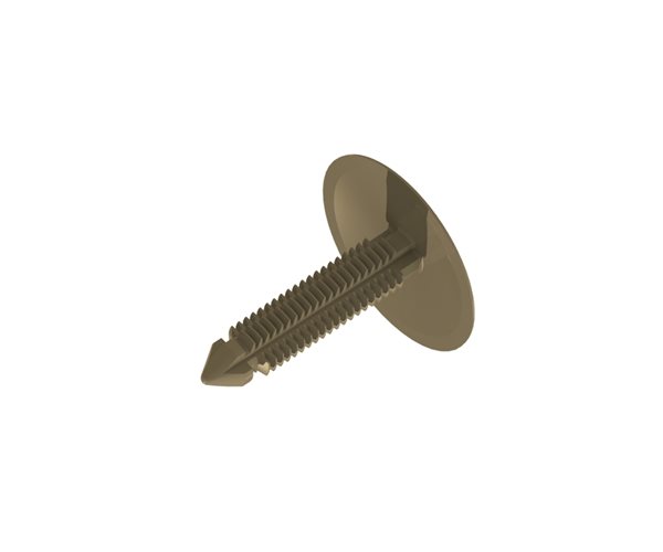 Fir Tree Buttons | 7.4mm Hole | 0.7-20mm Panel Thickness | Taupe slide 1