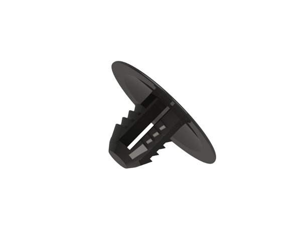 Fir Tree Buttons | 8.4mm Hole | 2.9-6.9mm Panel Thickness | Black slide 1