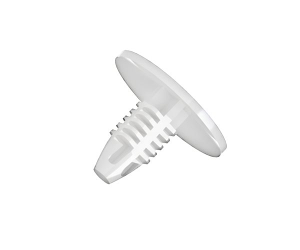 Fir Tree Buttons | 5mm Hole | 1.2-6mm Panel Thickness | White slide 1