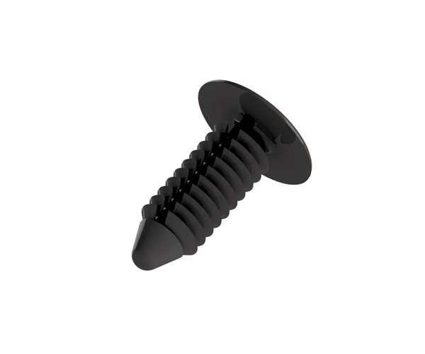 Fir Tree Buttons | 7.2mm Hole | 3-16mm Panel Thickness | Black slide 1