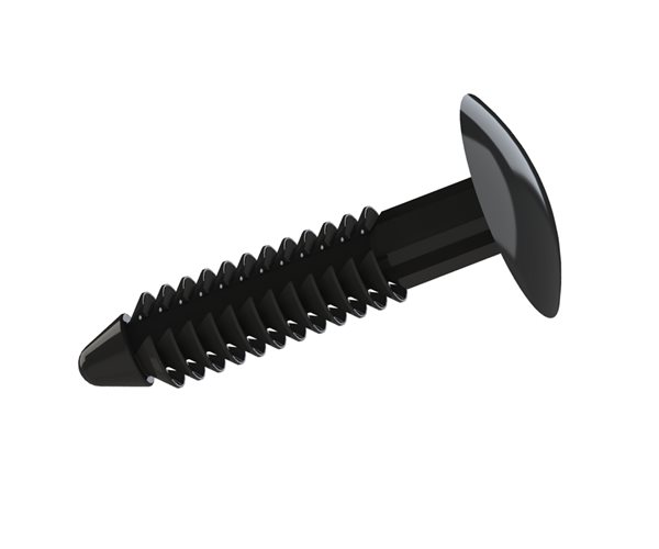 Fir Tree Buttons | 6.4mm Hole | 10.7-28.8mm Panel Thickness | Black slide 1