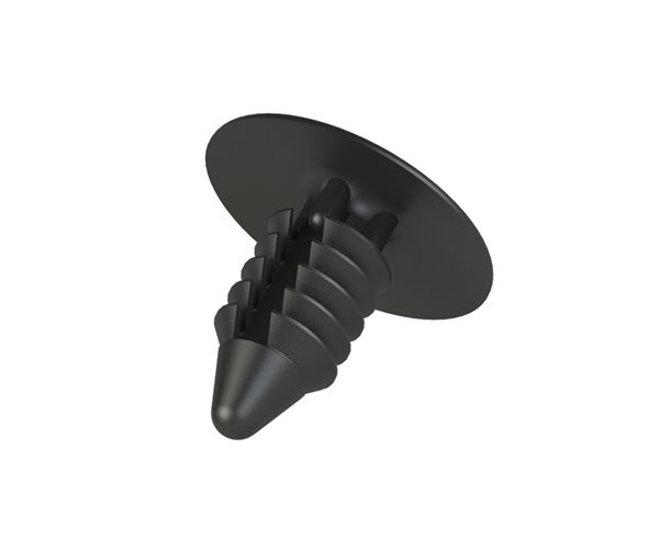Fir Tree Buttons | 6.4mm Hole | 2.6-8.6mm Panel Thickness | Black slide 1