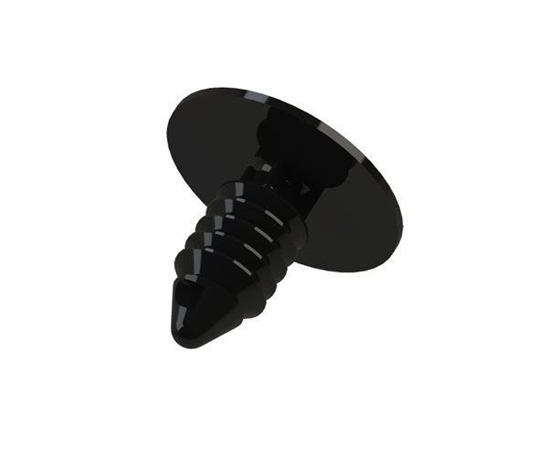 Fir Tree Buttons | 6.4mm Hole | 2.3-7.3mm Panel Thickness | Black slide 1