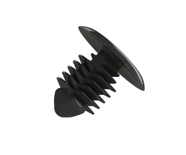Fir Tree Buttons | 7.2mm Hole | 2.5-7.9mm Panel Thickness | Black slide 1