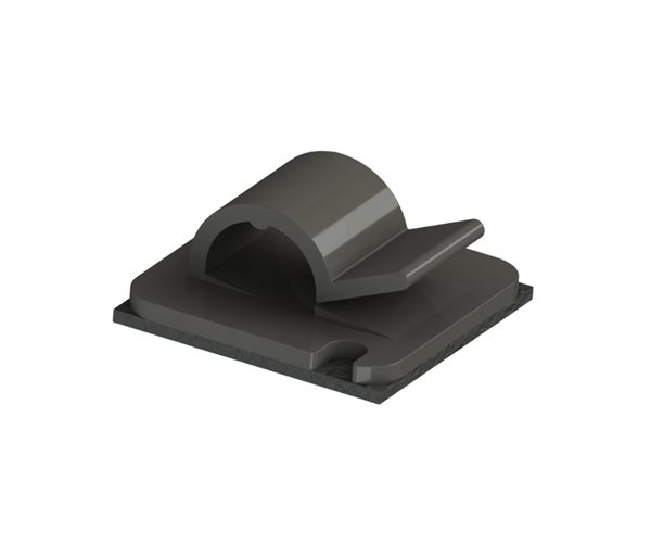 Self-Adhesive Cable Clips | Standard | 8-13mm Cable Diameter | Black slide 1