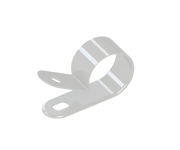 Plastic P Clips | 15.8mm Cable Dia | Natural slide 1