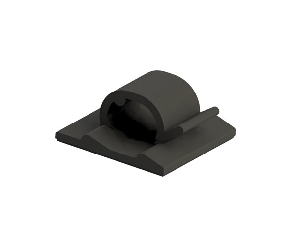 Self-Adhesive Cable Clips | Standard | 8mm Cable Diameter | Black slide 1