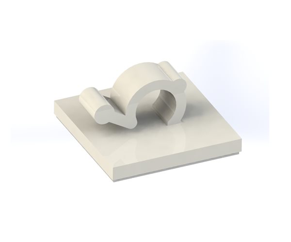 Self-Adhesive Cable Clips | Standard | 6mm Cable Diameter | Natural slide 1