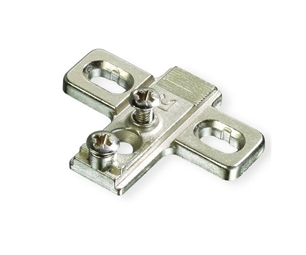 270º Wide Angle Hinge | Mounting Plate | Premounted Euroscrews slide 1